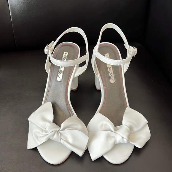 Violet & Red Shoes - Violet & Red Bow Heels